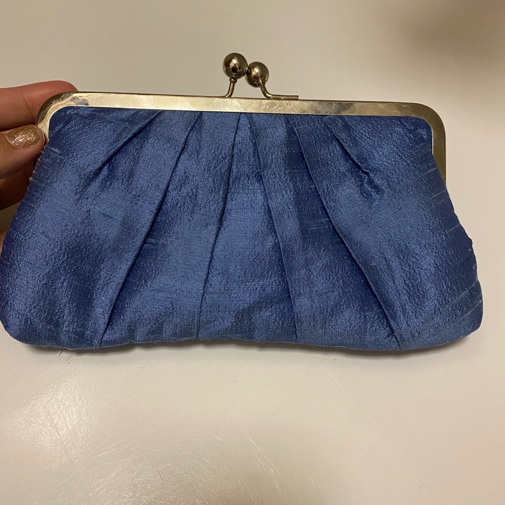 Vintage blue clutch